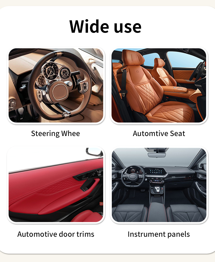 A variety of automotive leather application scenarios