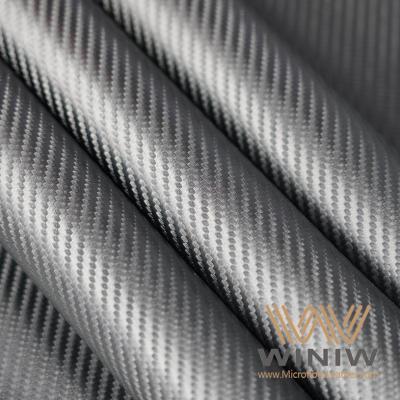 Tecido de couro falso PU de fibra de carbono de alta qualidade
