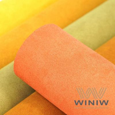 tecido de veludo de sofá de camurça vegan de couro sintético
