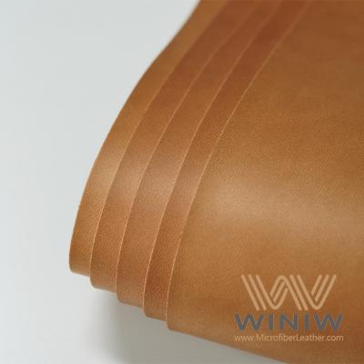 Materiais de couro sintético do PVC de Colorfast Nappa para etiquetas
        