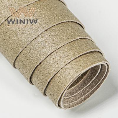 Material de capa de palmilha de couro vegano de microfibra PU resistente a rasgos
        