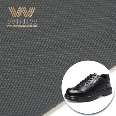 couro de calçado de trabalho material de imitação de microfibra TPU de 2mm