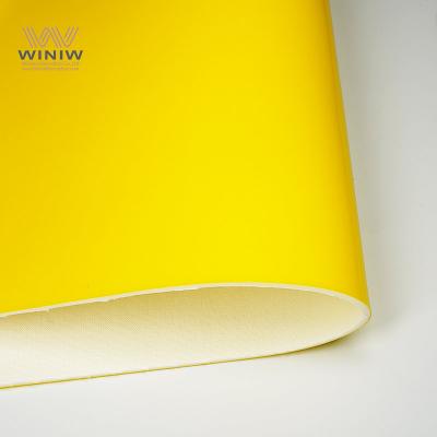 Couro PU PVC macio para futebol