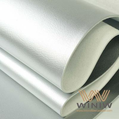 Couro sintético brilhante para sandálias de plataforma